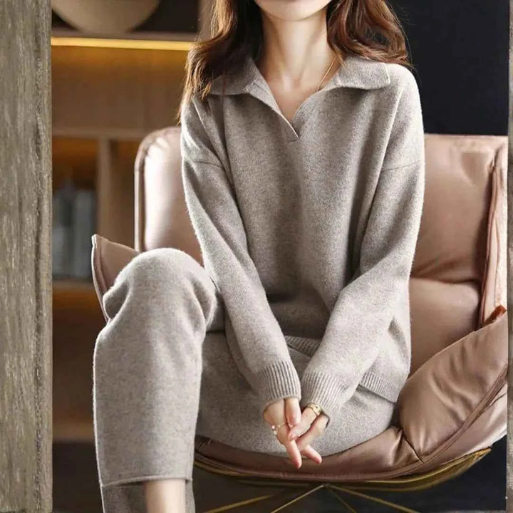 Women's Cashmere-Blend Sweater and Pants Set