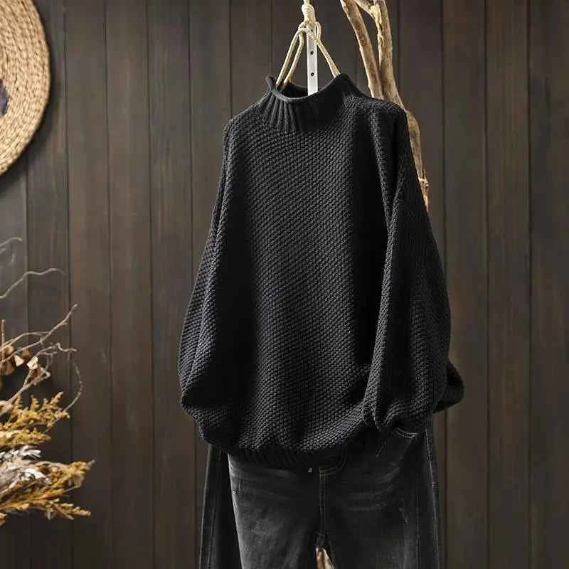 Women's Cashmere Sweater - Luxurious Softness and Style Black