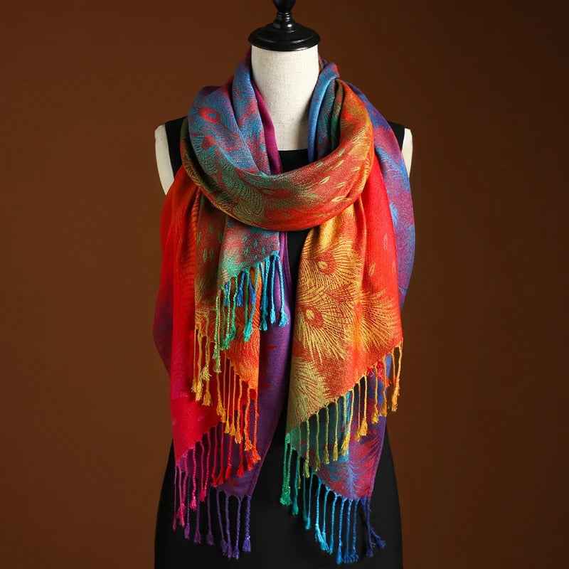 Women's Cashmere Wrap - Luxurious Softness and Elegance Gold