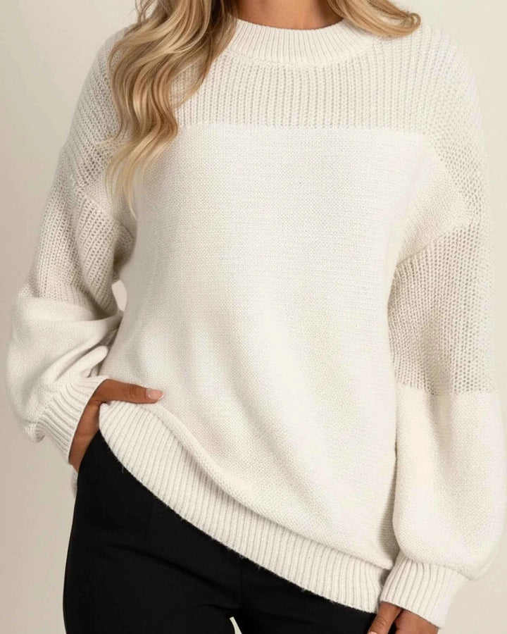 Women's Casual Winter Knit Sweater White