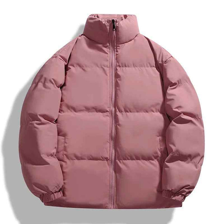 Women's Casual Winter Puffer Jacket - Warm & Stylish Pink
