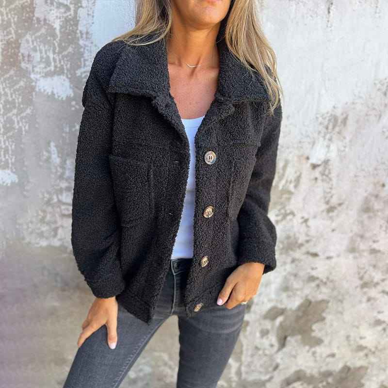 Women's Chic Blazer Jacket Black