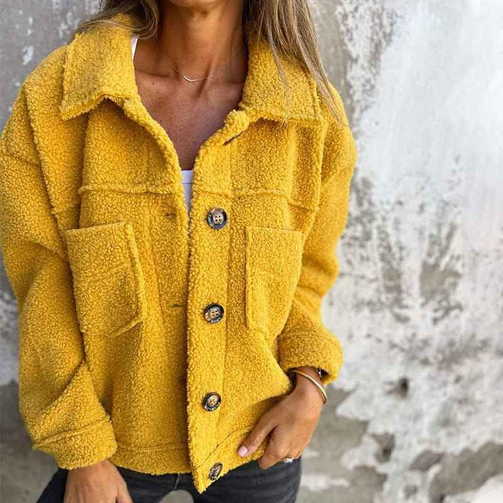 Women's Chic Blazer Jacket Yellow