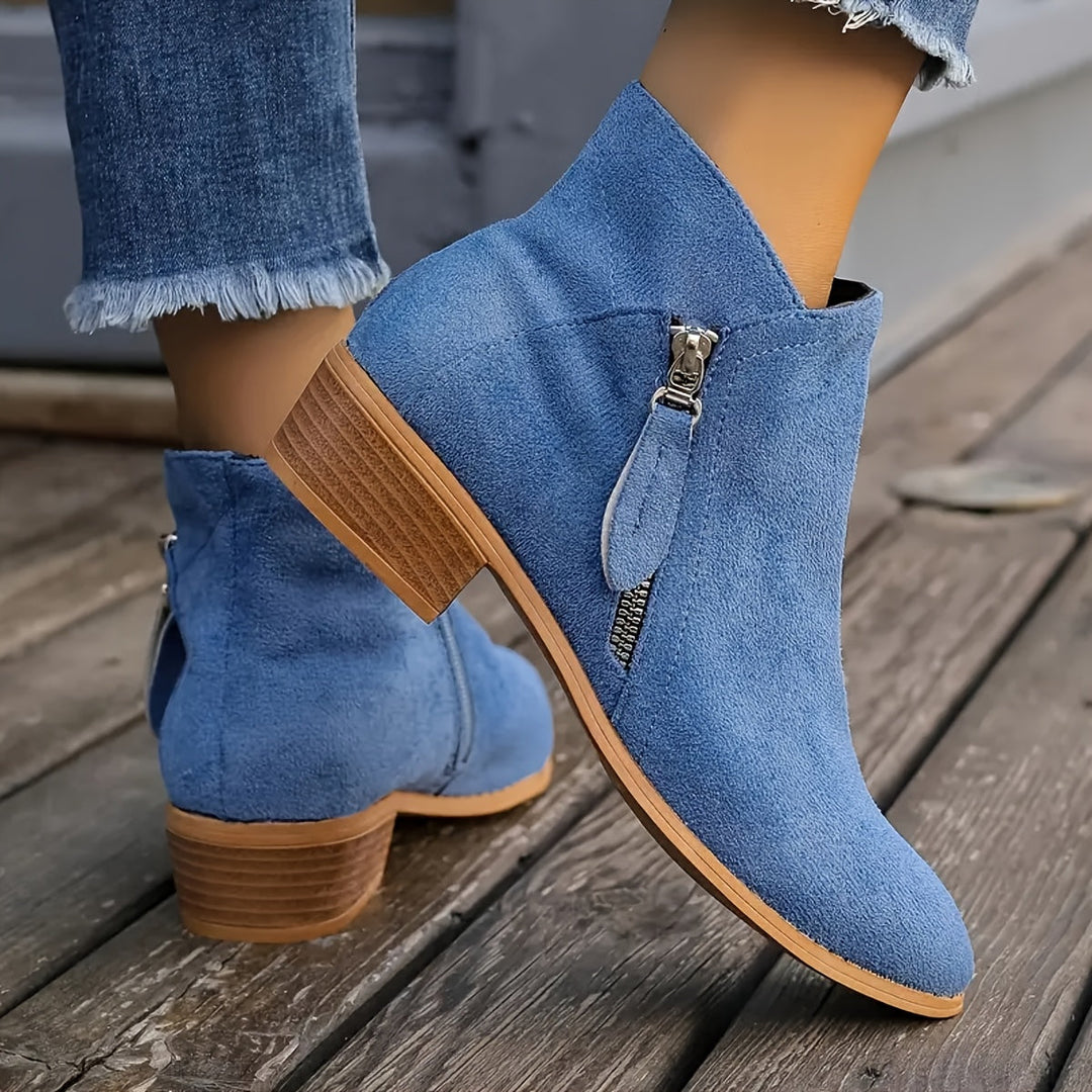 Women's Stylish Side-Zip Ankle Boots