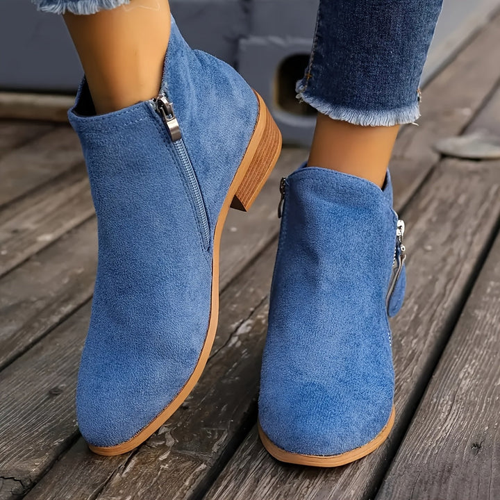 Women's Stylish Side-Zip Ankle Boots