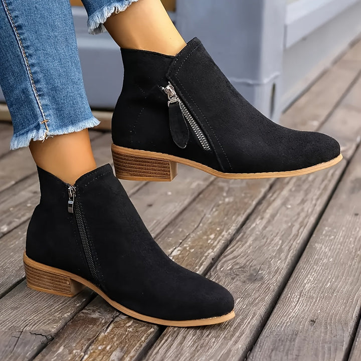 Women's Stylish Side-Zip Ankle Boots
