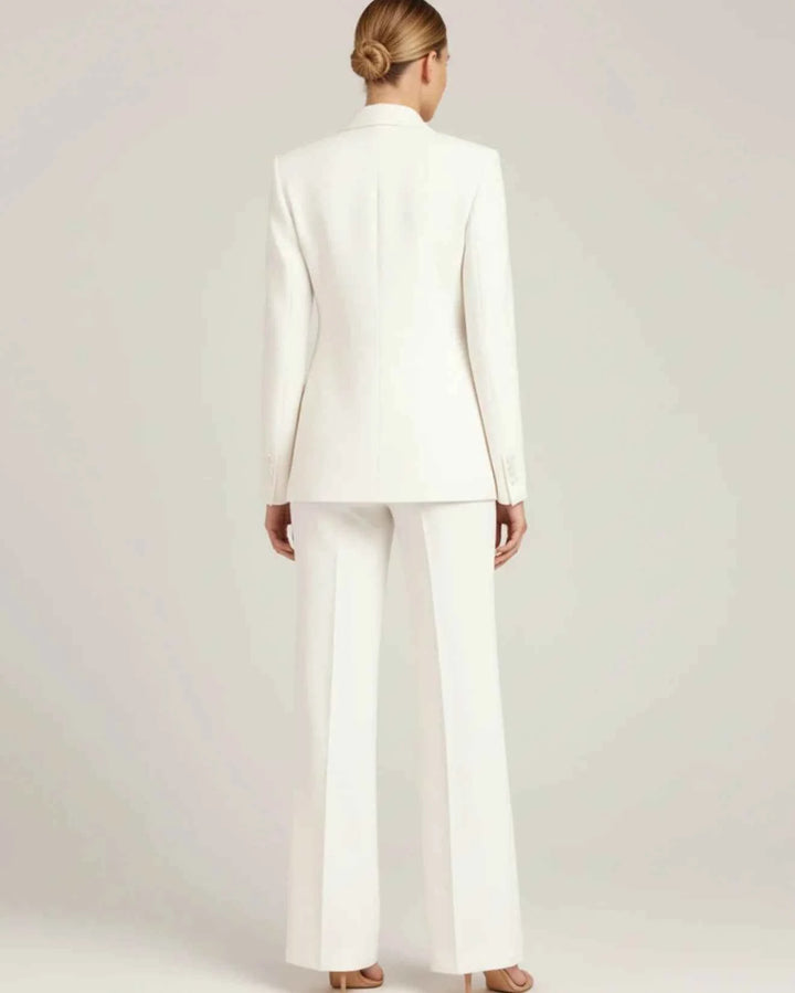 Women's Chic Tailored Long Blazer Suit Set