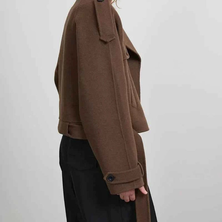 Women's Chic Wool Trench Coat