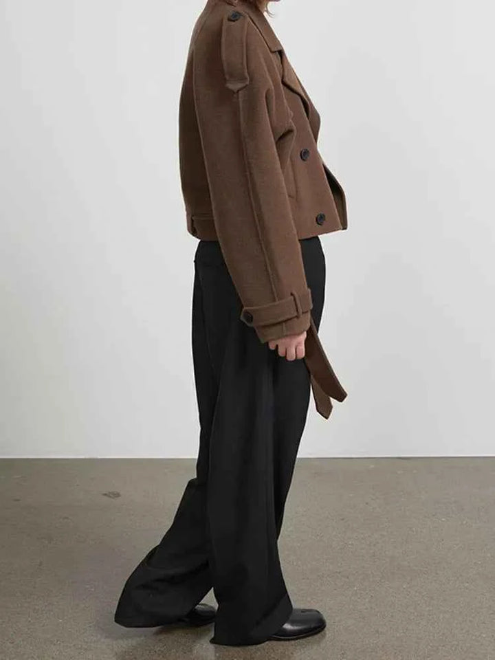 Women's Chic Wool Trench Coat