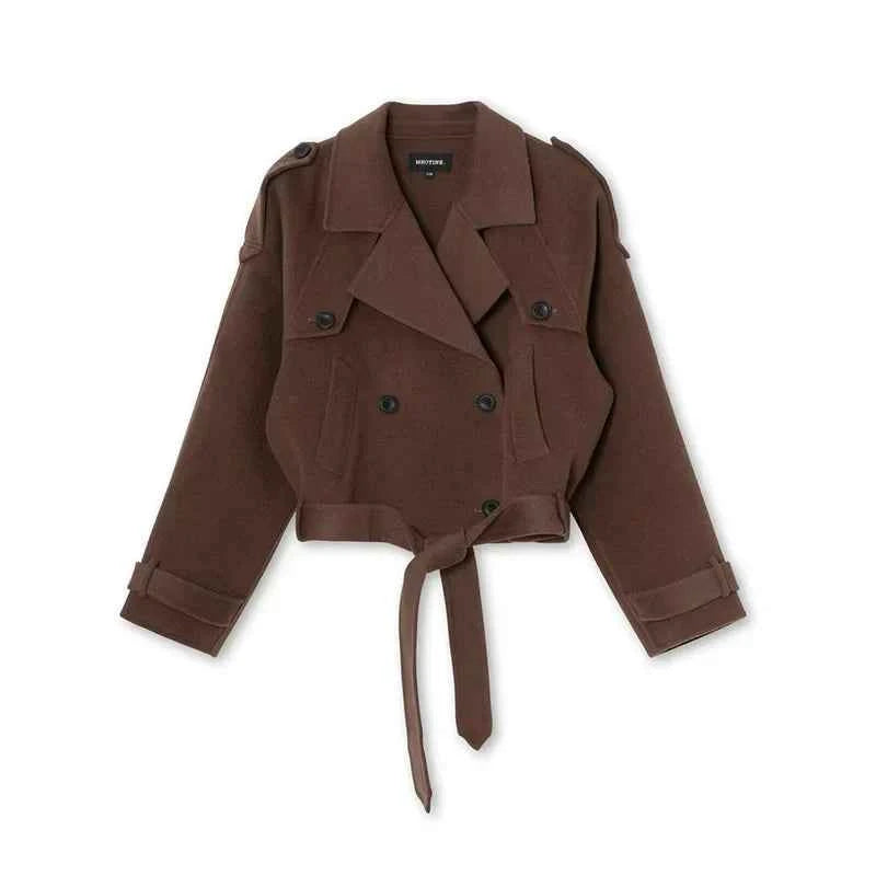 Women's Chic Wool Trench Coat