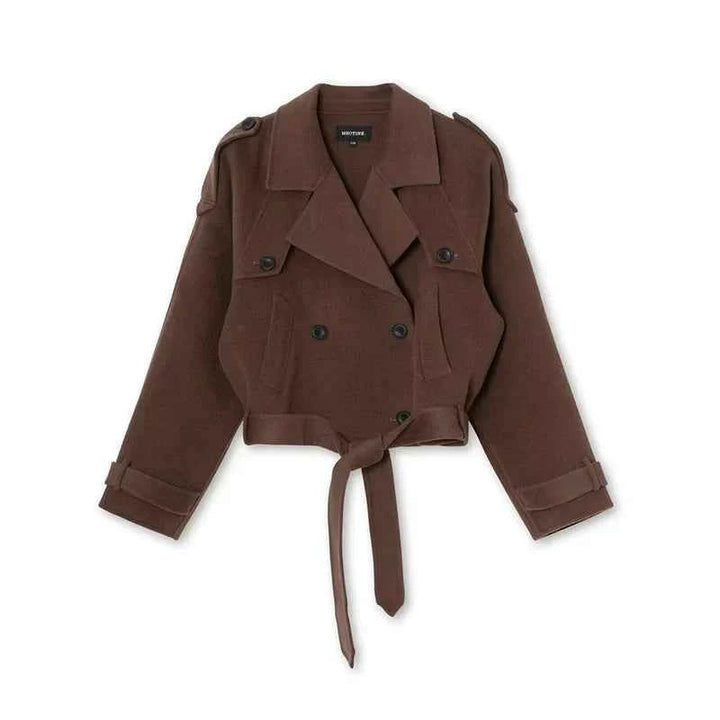 Women's Chic Wool Trench Coat