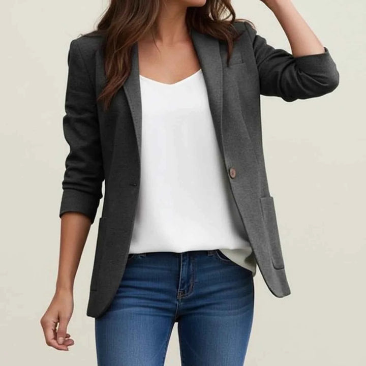 Women's Classic-Fit Blazer Jacket Black