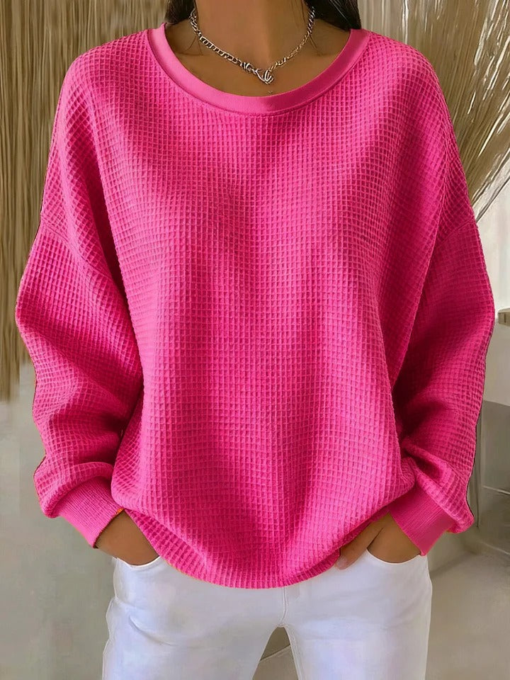 Women's Classic Knit Sweater Fuchsia