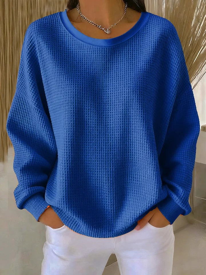 Women's Classic Knit Sweater Blue