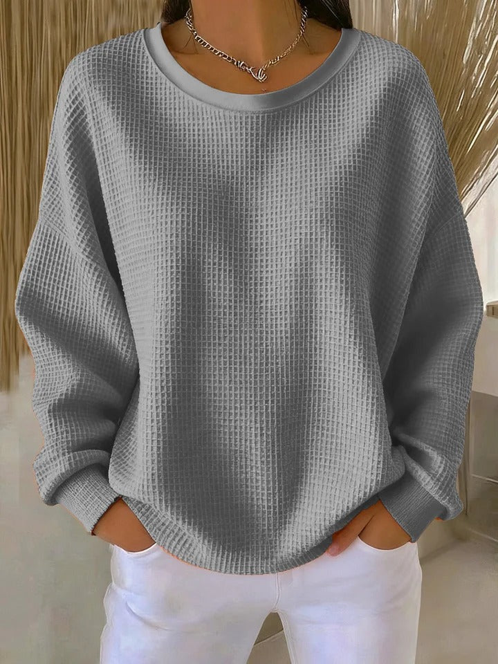 Women's Classic Knit Sweater Grey