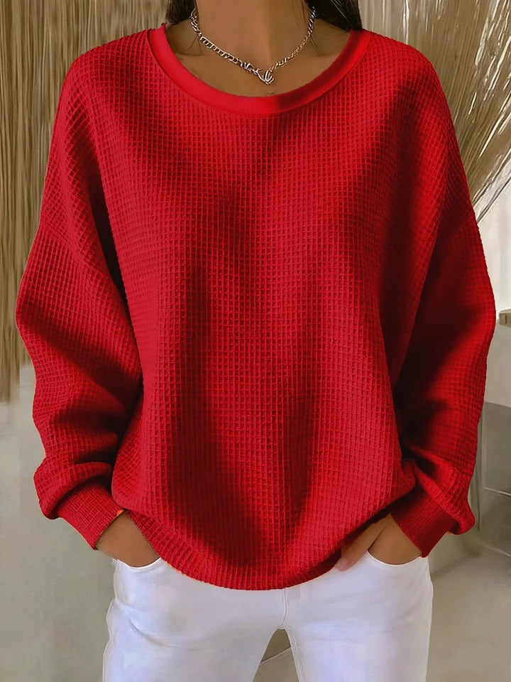 Women's Classic Knit Sweater Red