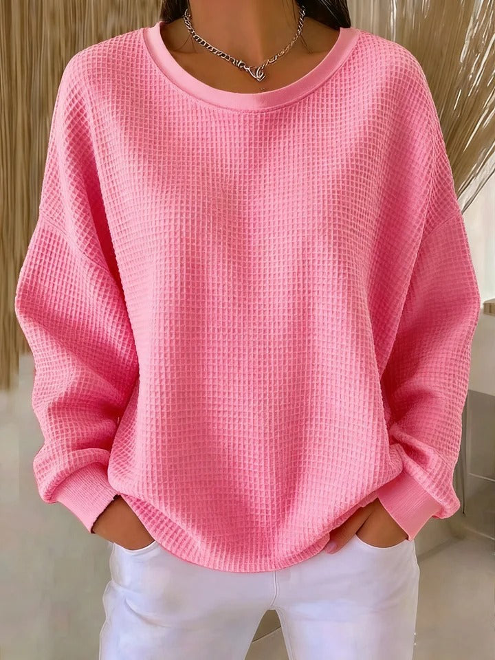 Women's Classic Knit Sweater Pink