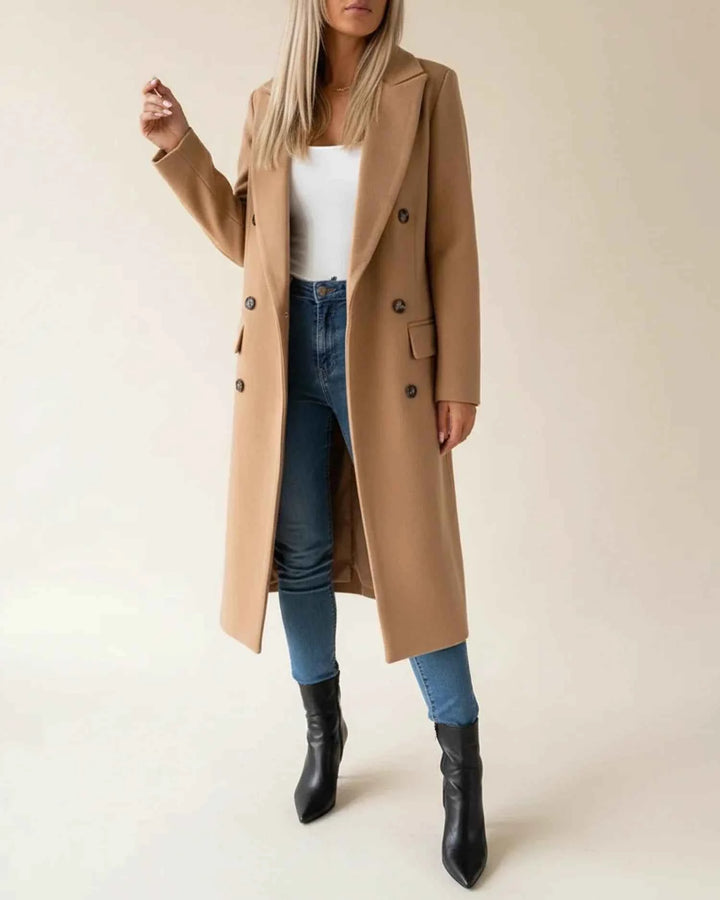 Women's Classic Long Trench Coat Brown