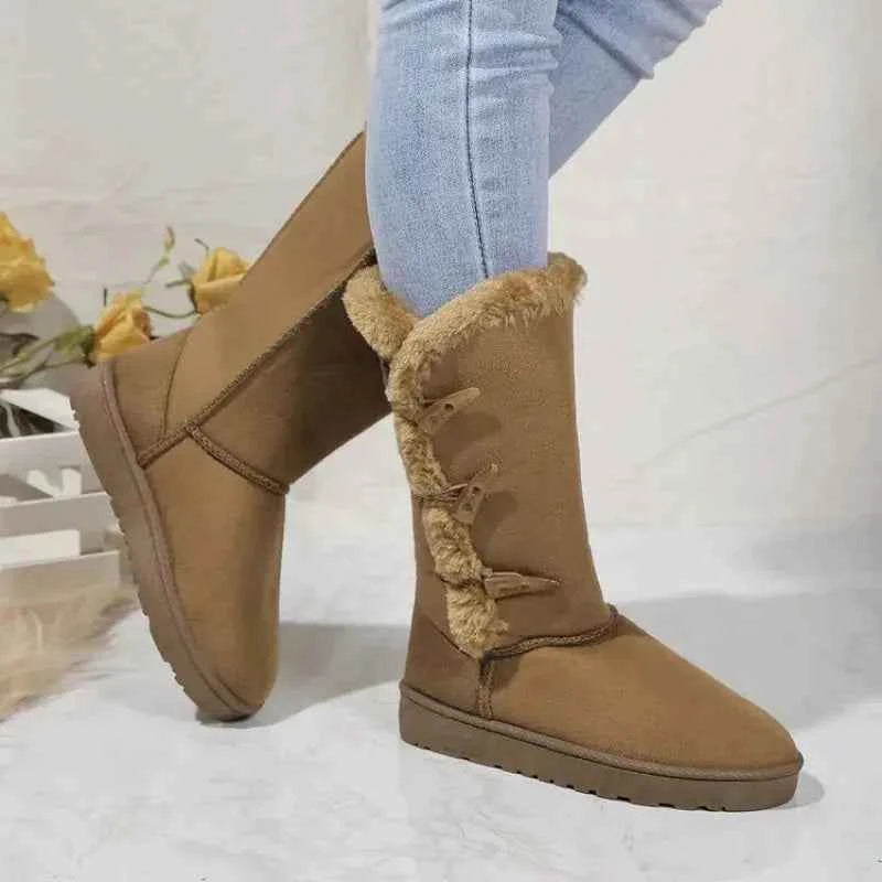Women's Classic Plush Snow Boots – Cozy & Warm Winter Footwear