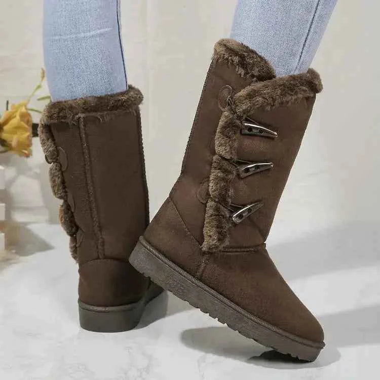 Women's Classic Plush Snow Boots – Cozy & Warm Winter Footwear