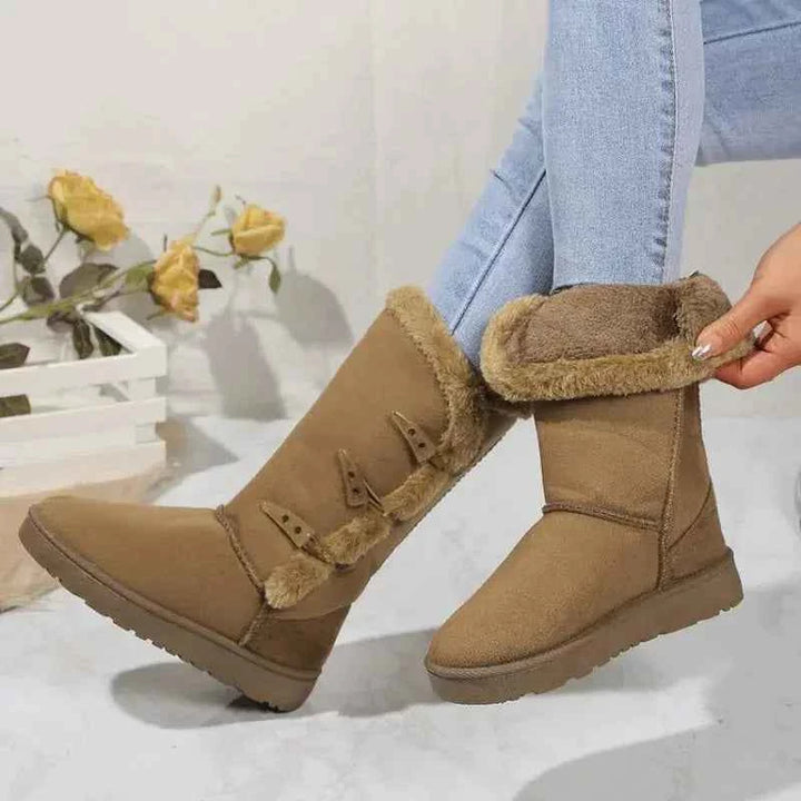 Women's Classic Plush Snow Boots – Cozy & Warm Winter Footwear