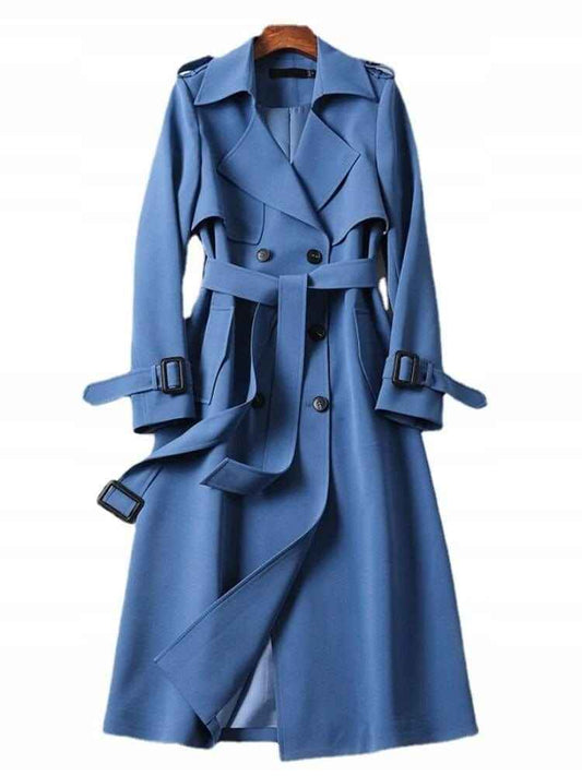 Women's Classic Trench Coat Blue