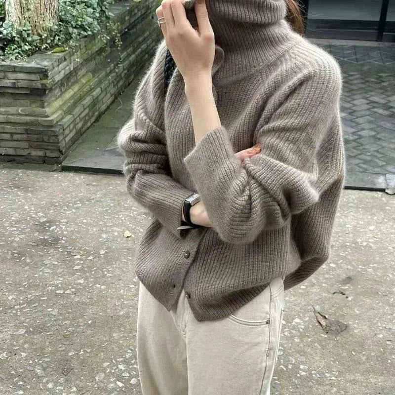 Womens Classic Turtleneck Sweater