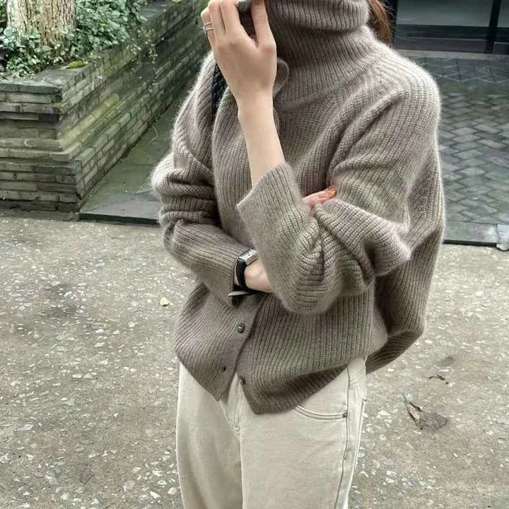 Womens Classic Turtleneck Sweater