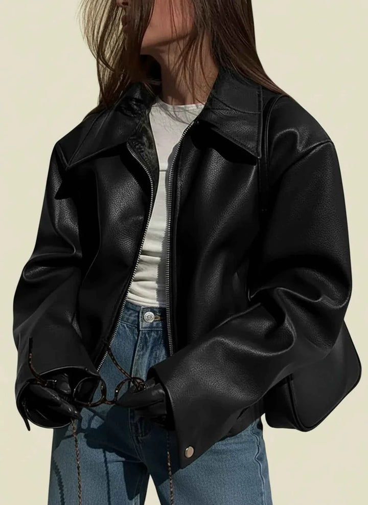 Women's Collared Cropped Jacket