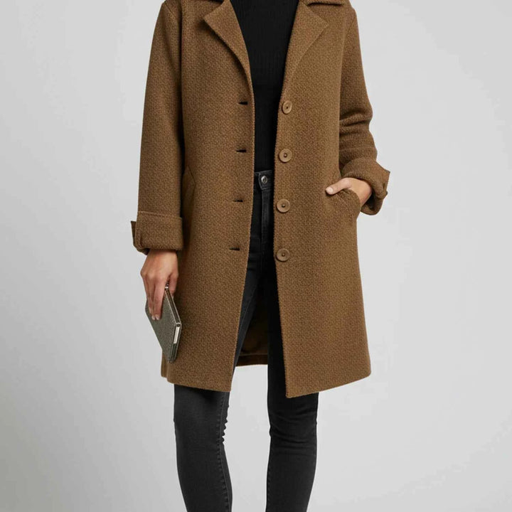 Women's Collared Jacket Brown