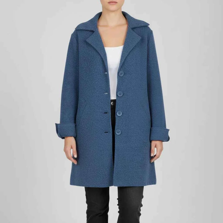 Women's Collared Jacket Blue