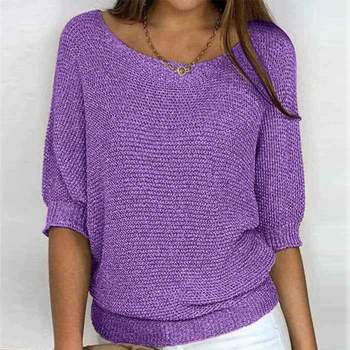 Women's Comfortable Elegant Sweater Purple