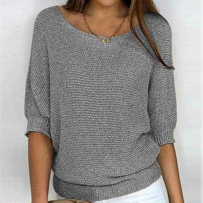 Women's Comfortable Elegant Sweater Grey