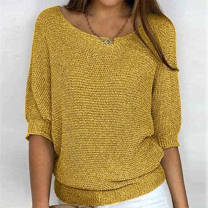 Women's Comfortable Elegant Sweater Yellow