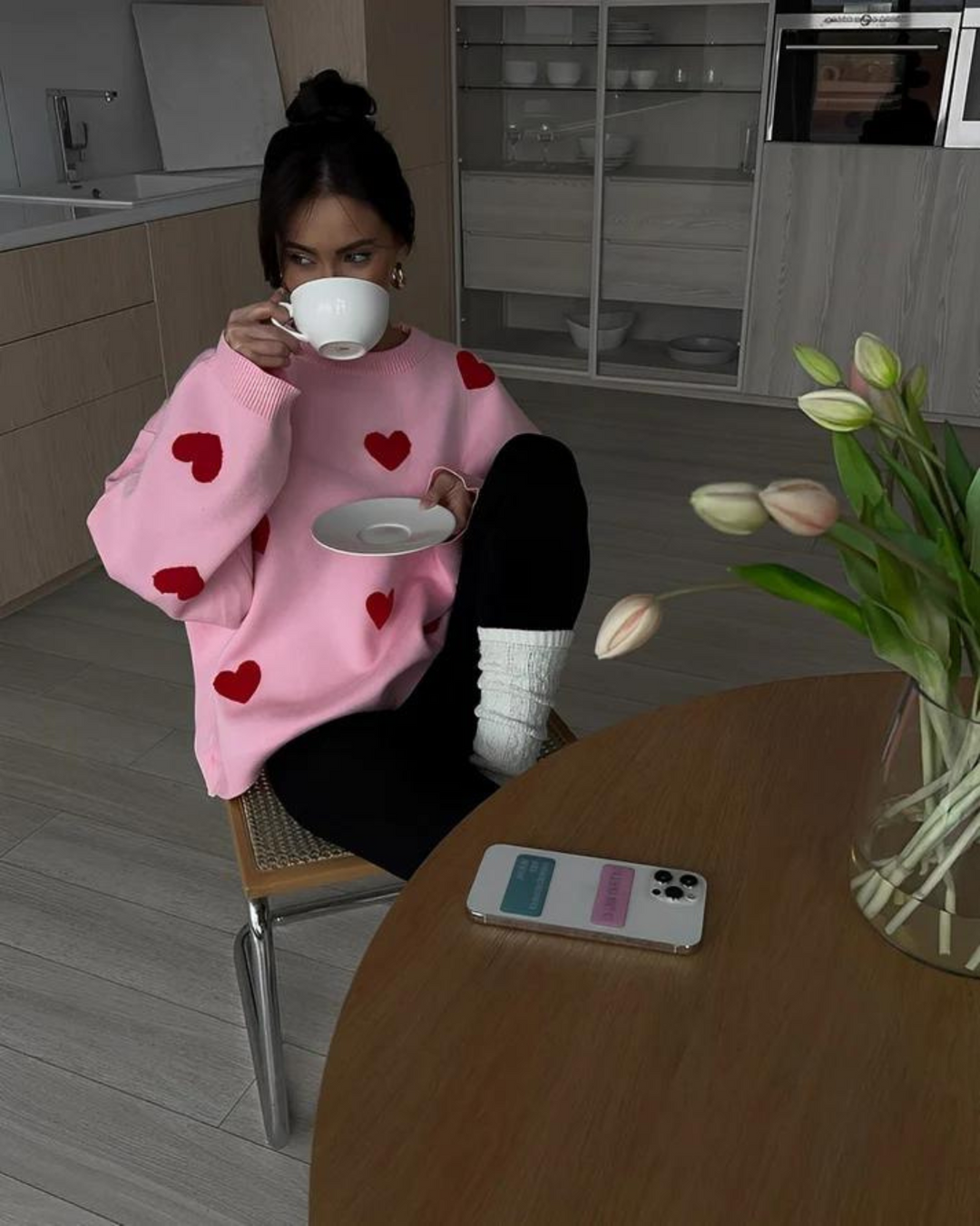 Women's Comfy Love Sweater Pink