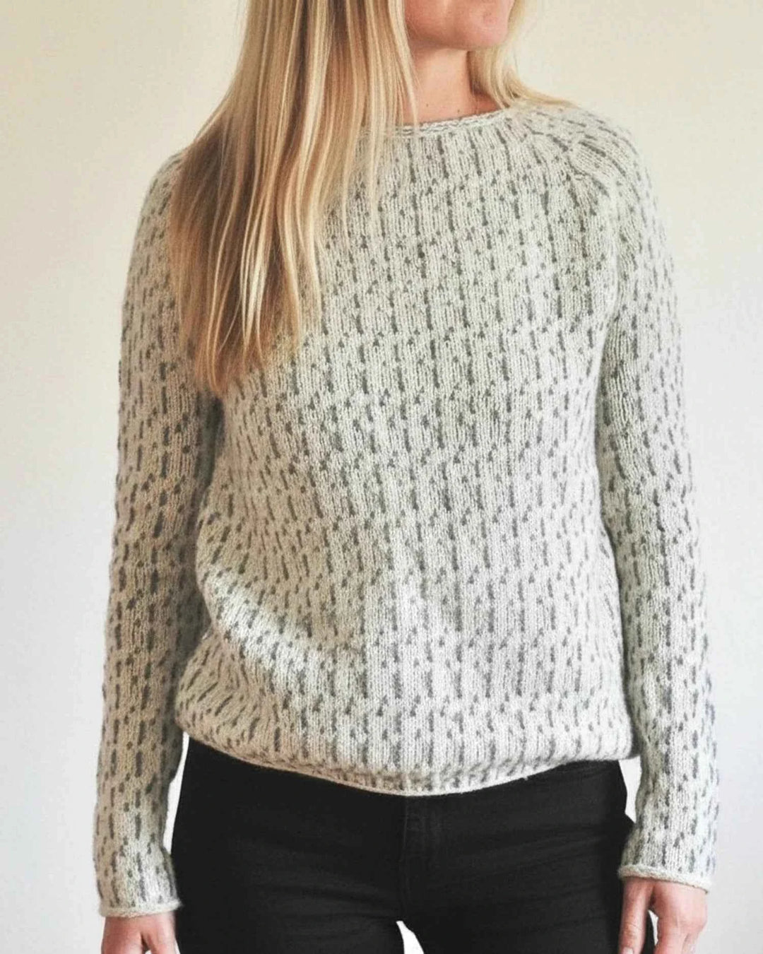 Women's Cozy Boat Neck Knit Sweater Gray