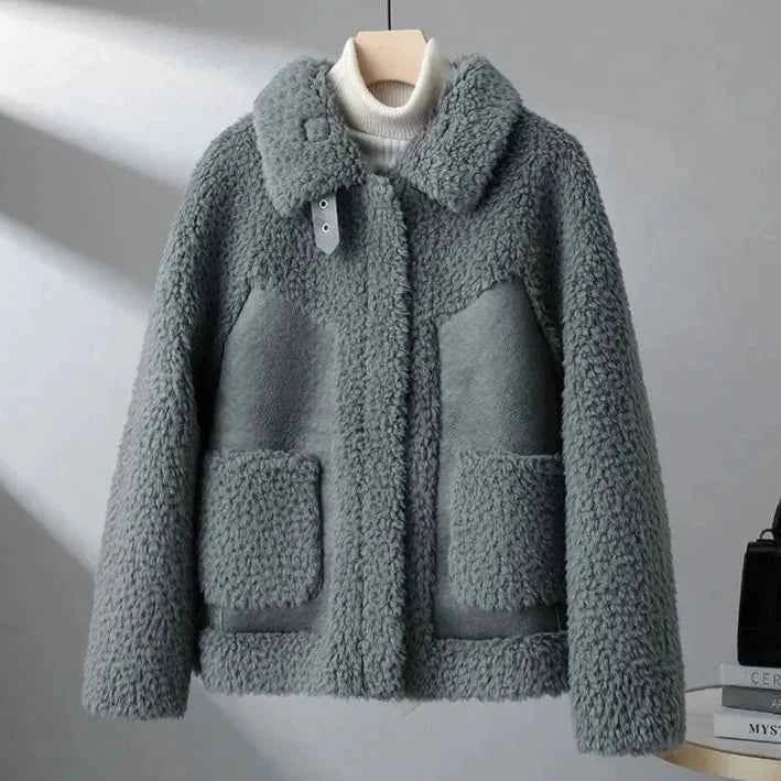 Women's Cozy Fleece Jacket Gray