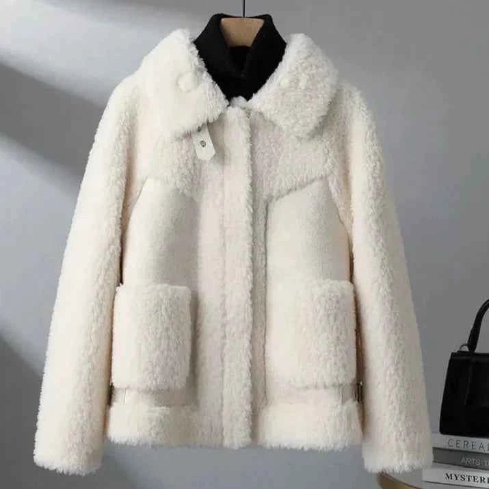 Women's Cozy Fleece Jacket Beige