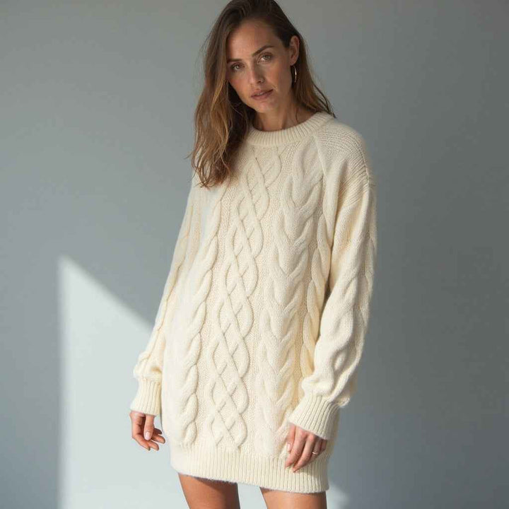 Women's Cozy Warm Sweater White