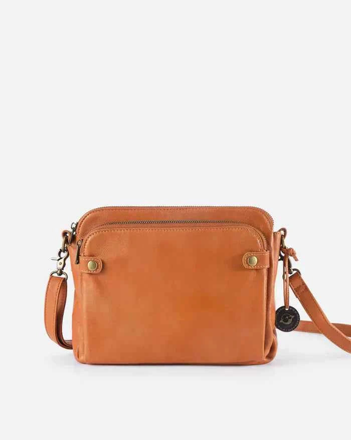 Women's Stylish Crossbody Satchel Bag Brown