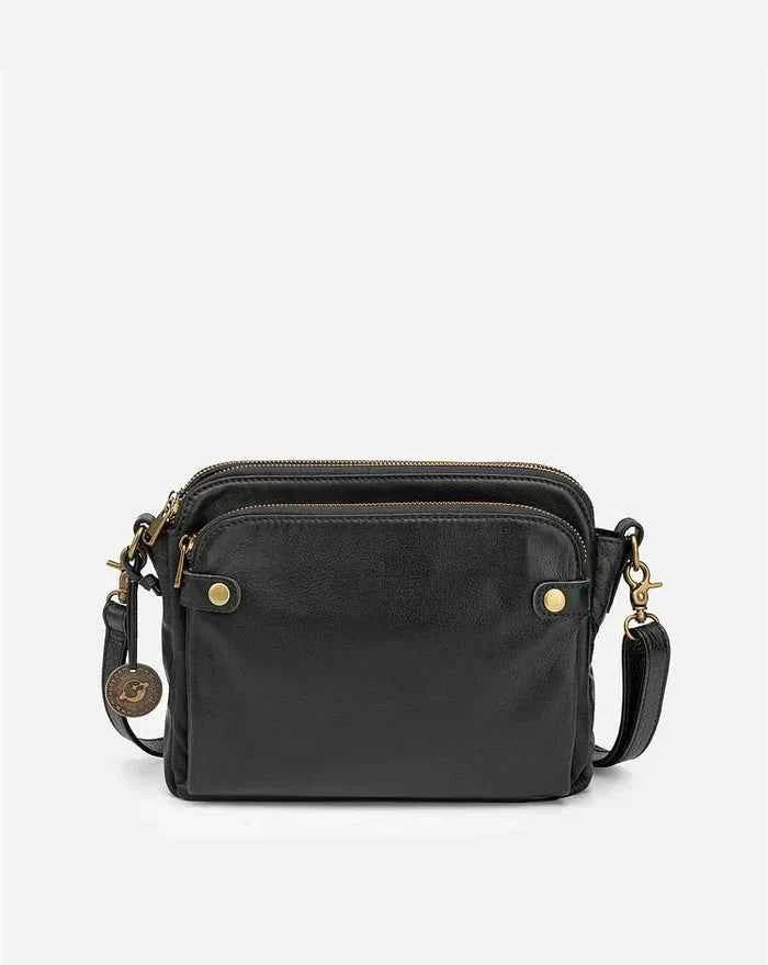 Women's Stylish Crossbody Satchel Bag Black