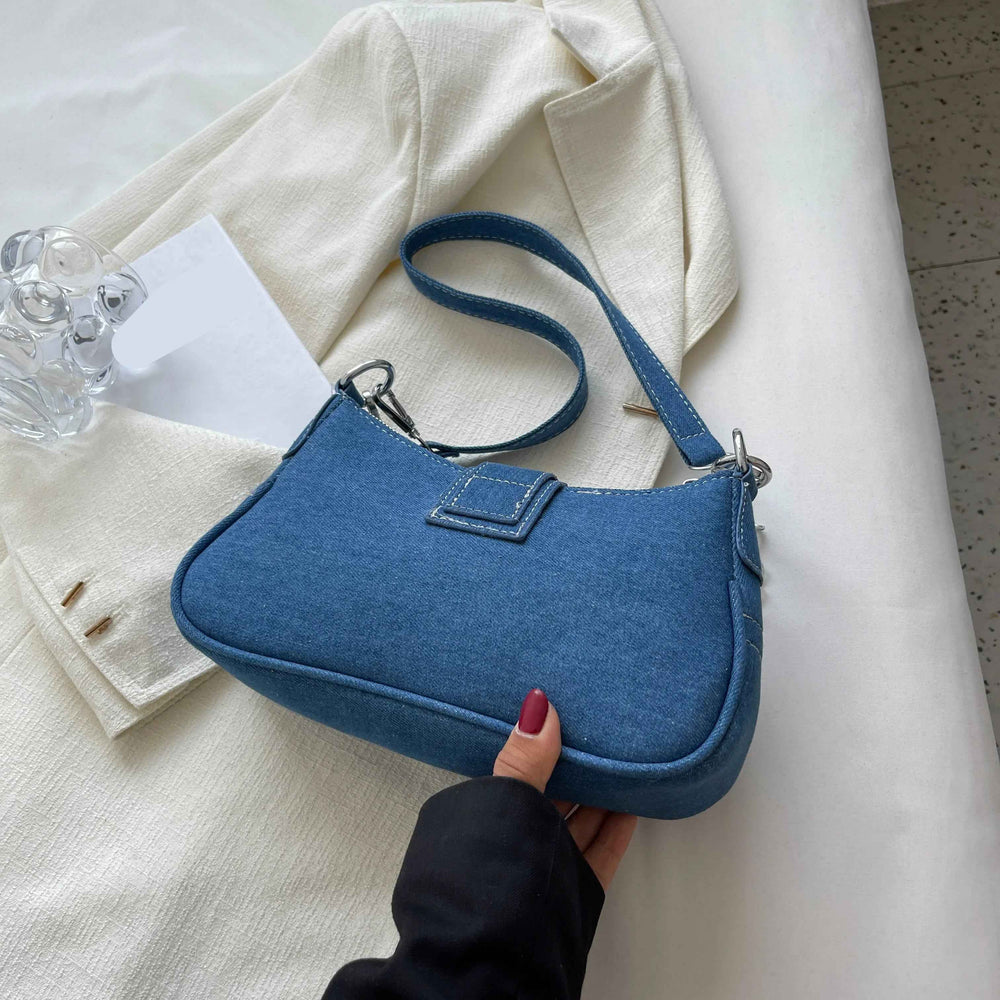 Women's Crossbody Handbag with Front Buckle