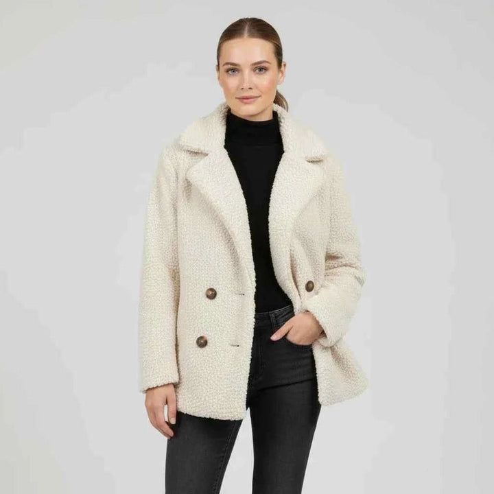 Women's Double-Breasted Jacket White