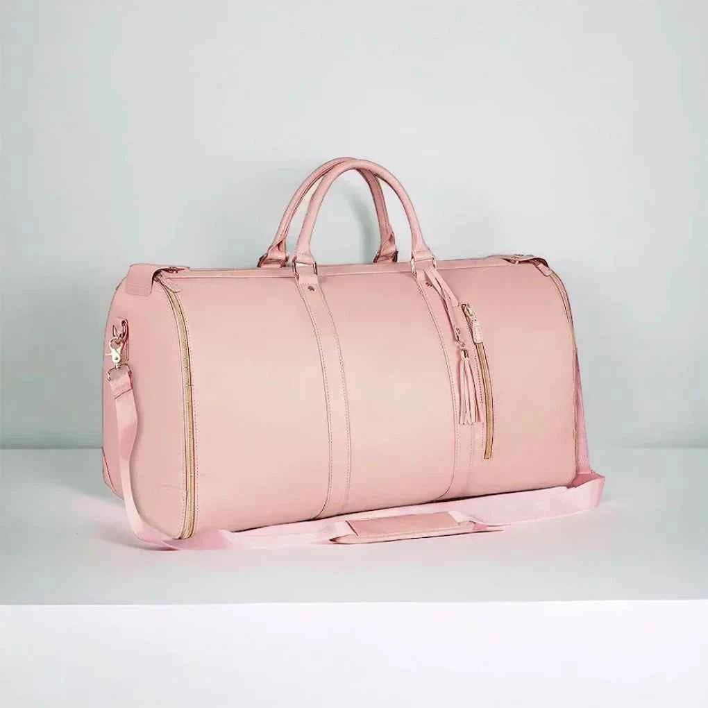Women's Classic Zipper Duffle Bag for Travel Light Pink