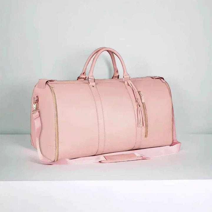 Women's Classic Zipper Duffle Bag for Travel Light Pink