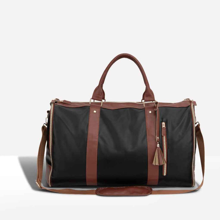 Women's Classic Zipper Duffle Bag for Travel Black