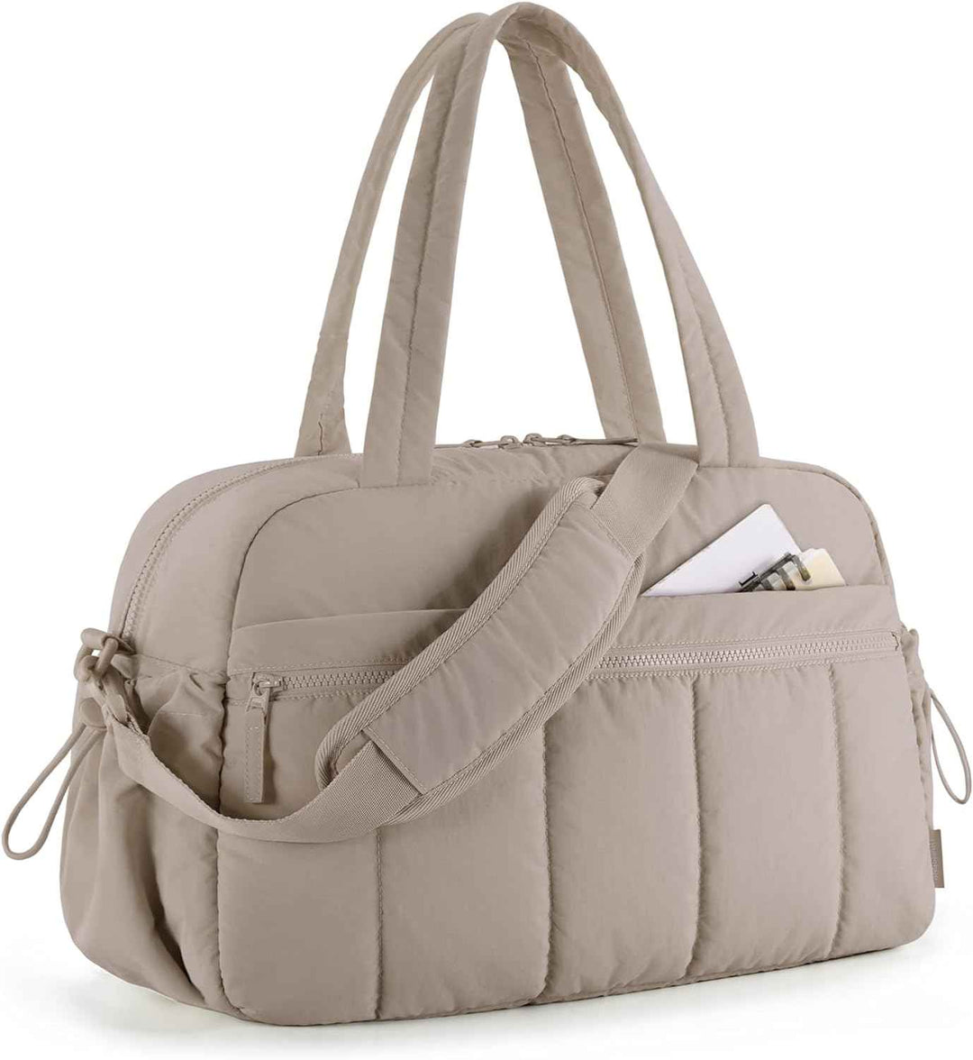 Women's Stylish Duffle Bag for Travel & Work Apricot