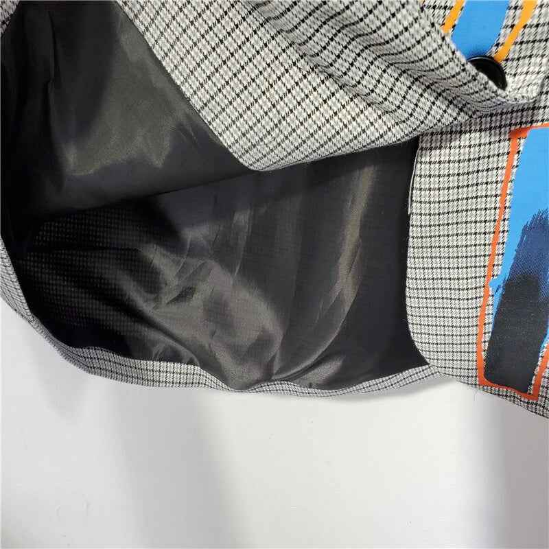 Women's Edgy Text Blazer