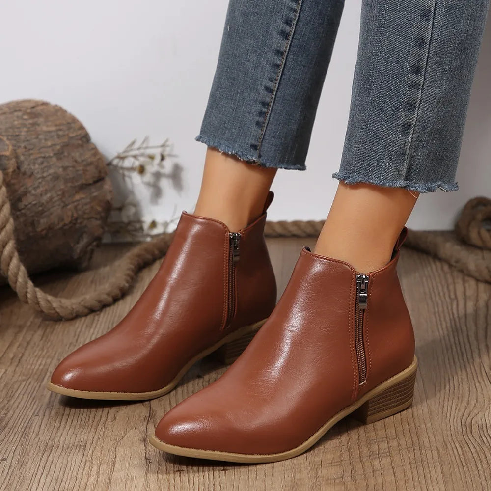 Women's Stylish All-Day Comfort Ankle Boots