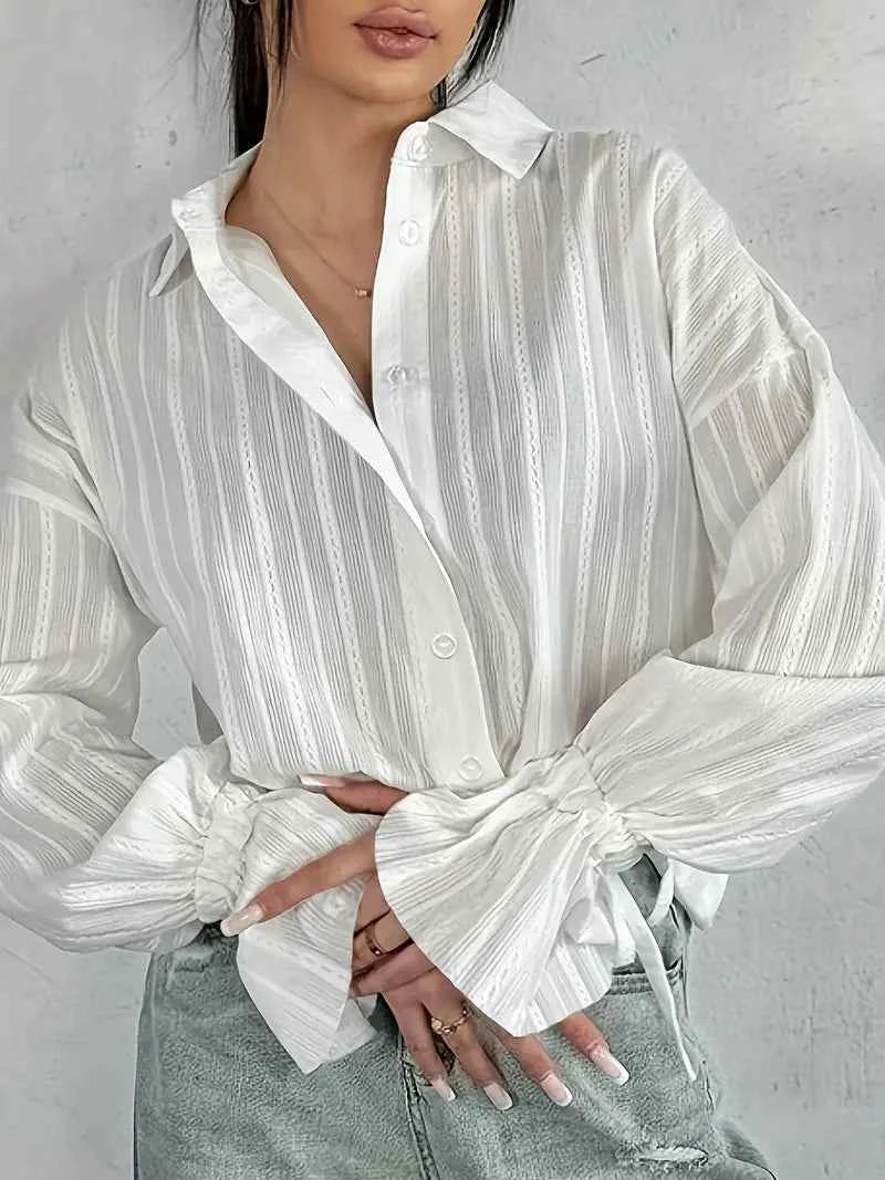 Women's Elegant & Versatile Blouse - Timeless Style White